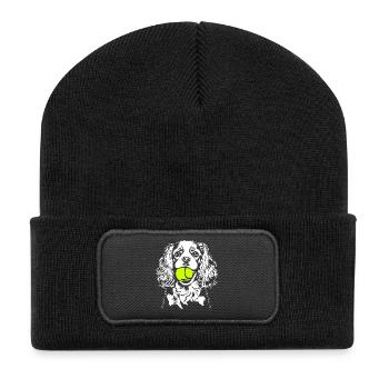 Cavalier King Charles Spaniel Ball Dogs Wilsigns - Recycled Patch Beanie - black - Front