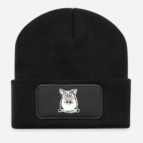 Blumenschwein - Recycelte Patch Beanie