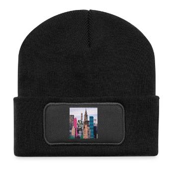 NYC - Recycled Patch Beanie - black - Front
