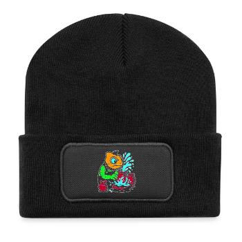 Maître Artisan Caméléon - Beanie recyclé à patch - noir - Devant