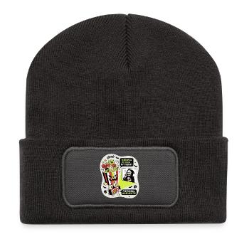 Popcorn Monster Therapy - Recycled Patch Beanie - dark grey - Front