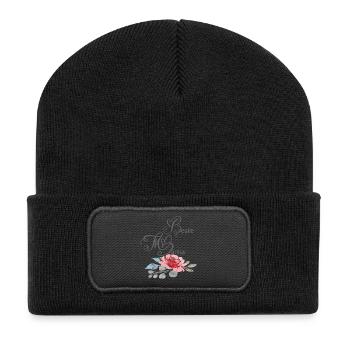 Meilleure maman - Beanie recyclé à patch - noir - Devant