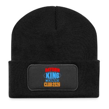 Malle 2026 Daydrin KING Malle Club 2026 - Recycelte Patch Beanie - Schwarz - Vorne