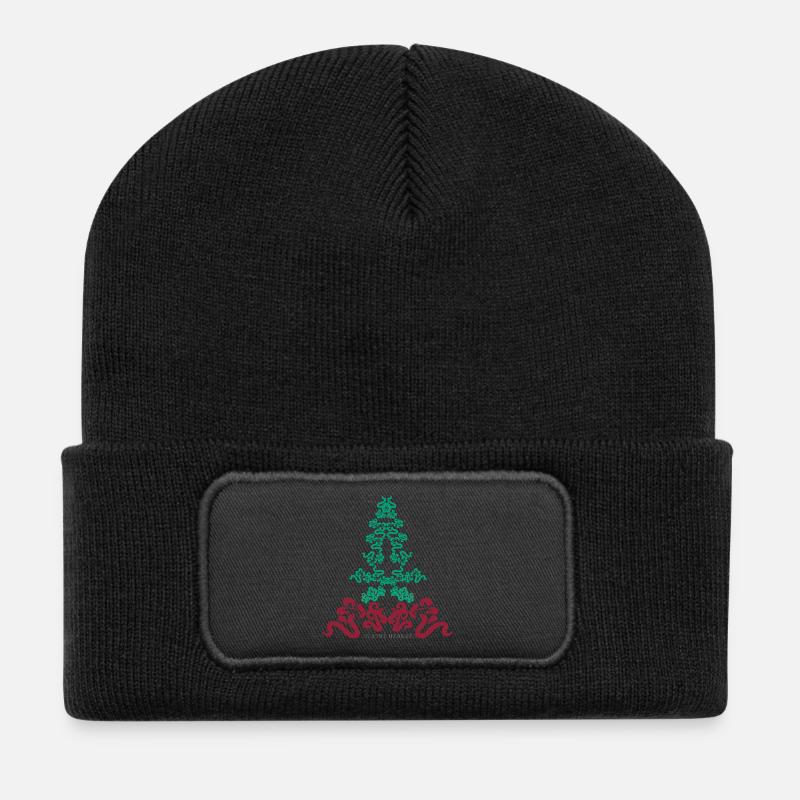 Énergie enracinée - Beanie recyclé à patch - noir