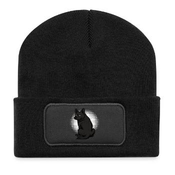Black German Shepherd German Shepherd Owner - Recycled Patch Beanie - black - Front