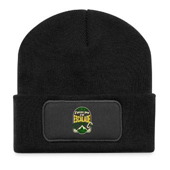 J'peux pas j'ai escalade - Beanie recyclé à patch - noir - Devant