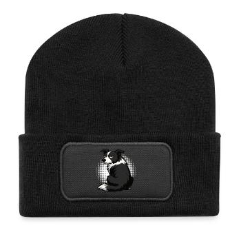 Border Collie Propriétaire Collie Amant de Collie - Beanie recyclé à patch - noir - Devant