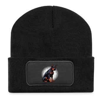 Doberman Doberman Propriétaire Doberman Lovers - Beanie recyclé à patch - noir - Devant