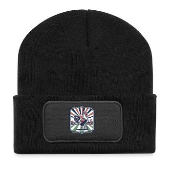 Style vintage graphique French Rooster - Beanie recyclé à patch - noir - Devant