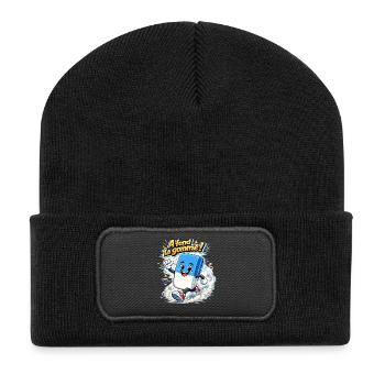 A fond la gomme ! - Beanie recyclé à patch - noir - Devant