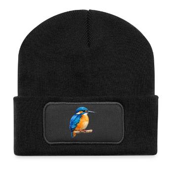 Königsfischer Farbenspiel - Recycled Patch Beanie - black - Front