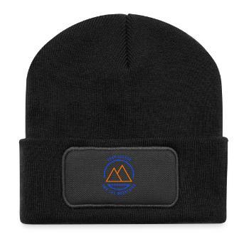 Peak Season Own The Mountains Blue/Orange - Recycled Patch Beanie - black - Front
