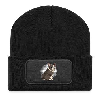 Bouledogue français Frenchie Propriétaire de Frenchie - Beanie recyclé à patch - noir - Devant