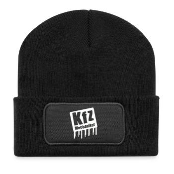 KIZ Mechaniker Logo - Recycelte Patch Beanie - Schwarz - Vorne