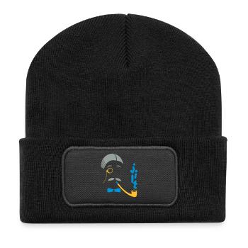 Sir Smoke-A-Lot - Recycled Patch Beanie - black - Front