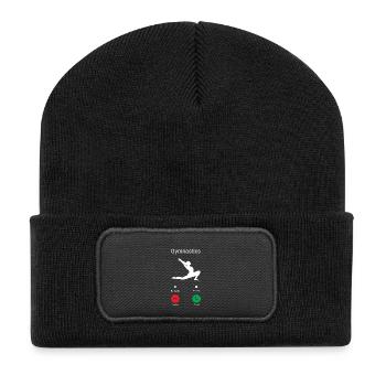 Gymnastics is calling! - Recycled Patch Beanie - black - Front