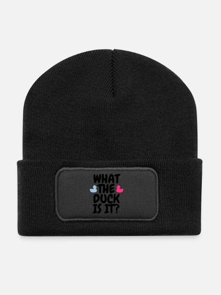 Gender Reveal Party - Beanie recyclé à patch - noir
