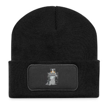 Australian Shepherd heartbreaker dog gift - Recycled Patch Beanie - black - Front