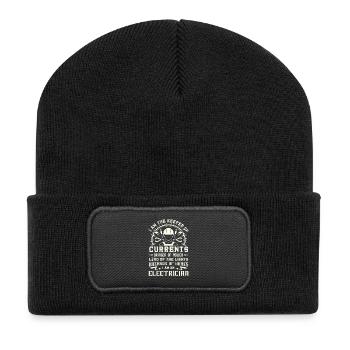 Keeper of Currents Bringer of Power Electrician - Recycelte Patch Beanie - Schwarz - Vorne