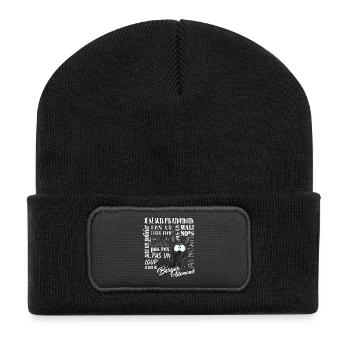 Je Suis Berger Allemand - noir - blancFR - Beanie recyclé à patch - noir - Devant