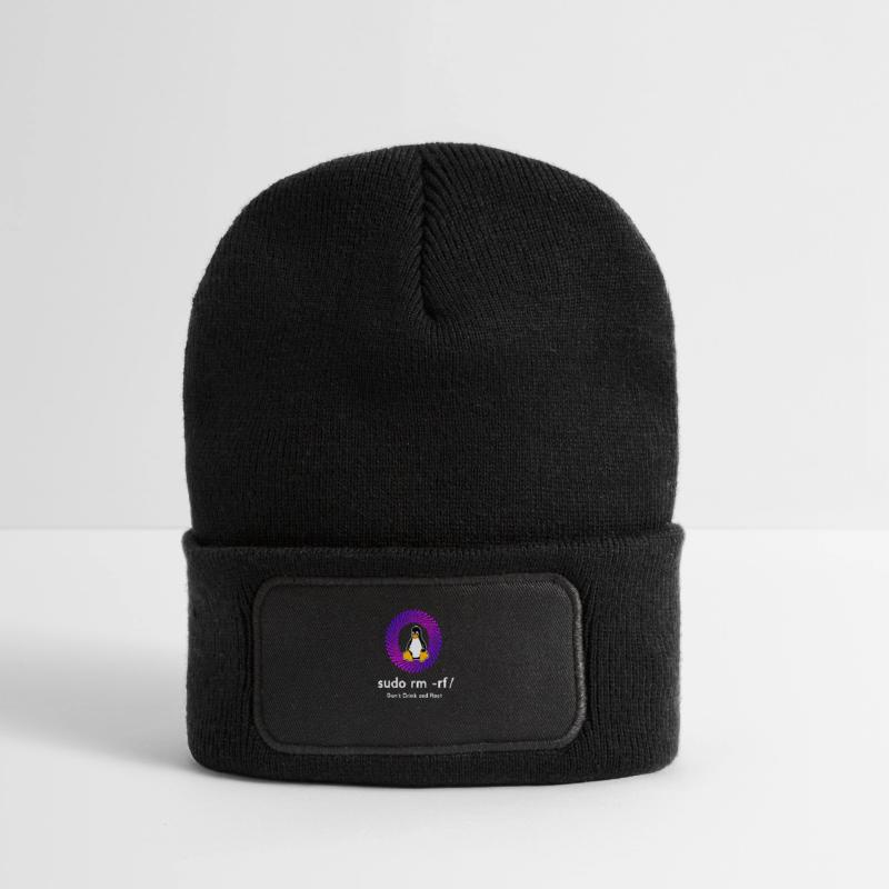 Computer Sys admin Pinguin Nerd pc sudo rm -rf cod Recycelte Patch Beanie