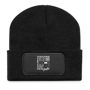 Je Suis Staffie Bleu - BlancFR - Beanie recyclé à patch - noir - Devant