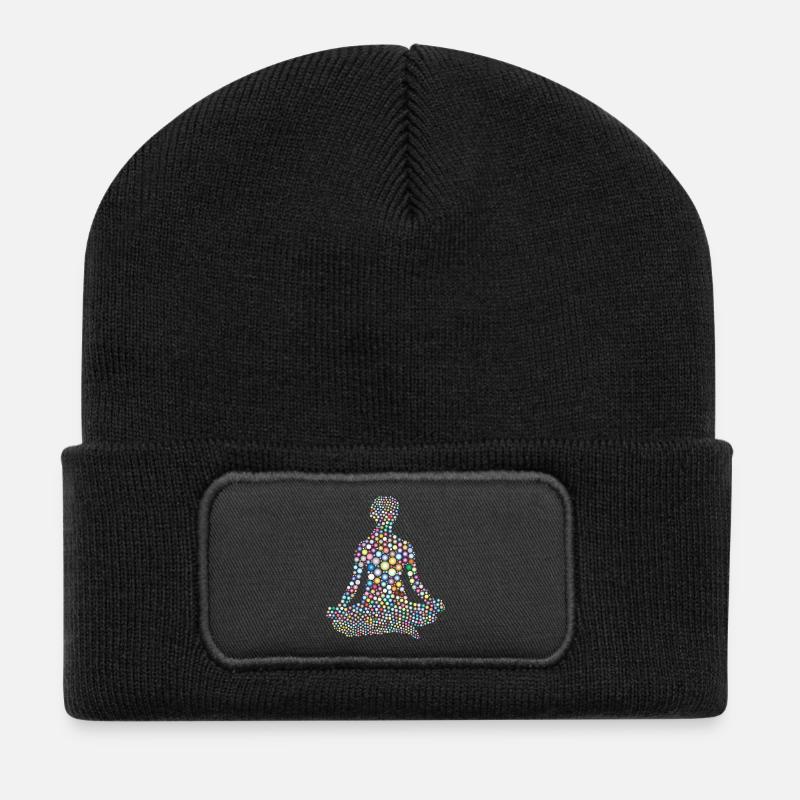 yoga - Beanie recyclé à patch - noir
