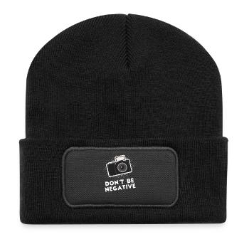 Photographer - Camera - Photograph - Gift - Recycled Patch Beanie - black - Front
