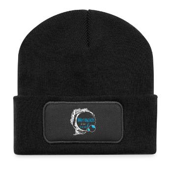 Meerjungfrauen sind echt - Recycelte Patch Beanie - Schwarz - Vorne
