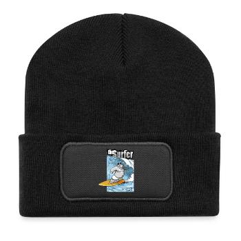 the surfer - Recycled Patch Beanie - black - Front