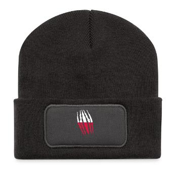 Claw Klaue Risse Herkunft POLEN polska poland png - Recycelte Patch Beanie - Dunkelgrau - Vorne