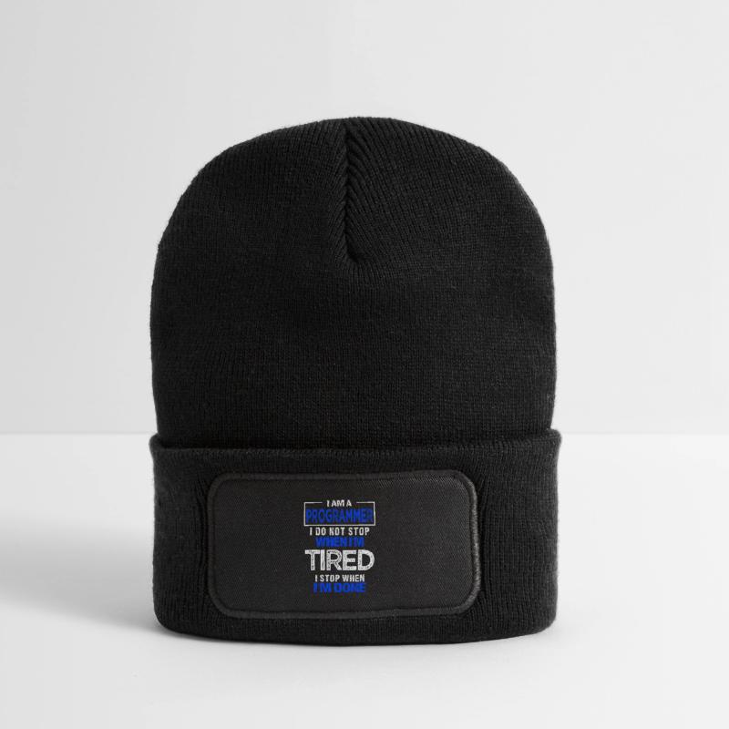 Progammierer Geschenk Programmiererin Developer Recycelte Patch Beanie