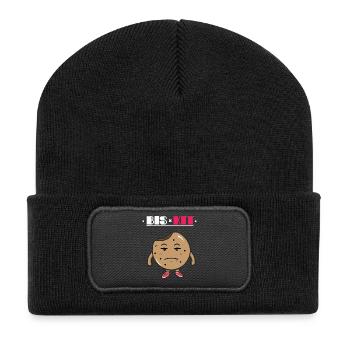 BIS X KIT - Recycled Patch Beanie - black - Front