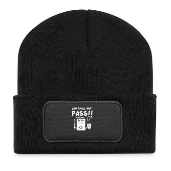You can not go through - To Do List - Recycled Patch Beanie - black - Front