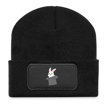 Chapeau magique - Magie - Magie - Magicien - Chapeau magique - Beanie recyclé à patch - noir - Devant