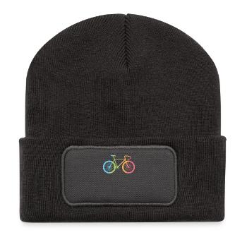 Bike Bicycle - Recycled Patch Beanie - dark grey - Front
