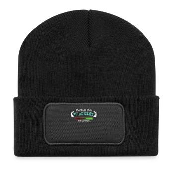Fitness Gym Workout Pumps Weightlifting Training - Recycled Patch Beanie - black - Front