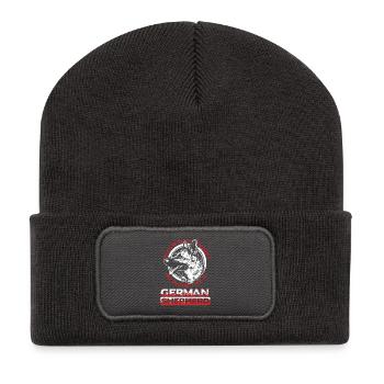German shepherd - Recycled Patch Beanie - dark grey - Front
