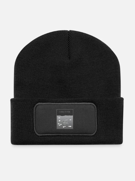 Scuba Diving Gray - Recycled Patch Beanie - black