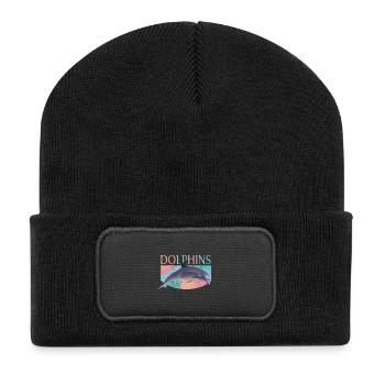 dauphin - Beanie recyclé à patch - noir - Devant