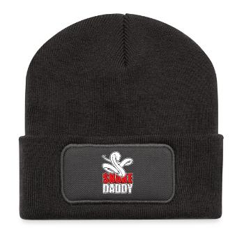 Cadeau pour animaux de compagnie Snakes - Beanie recyclé à patch - charbon - Devant