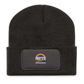 Proud to be different - Recycled Patch Beanie - dark grey - Front