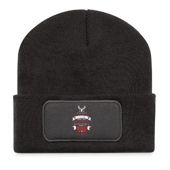 Daddy hunter - Recycelte Patch Beanie - Dunkelgrau - Vorne