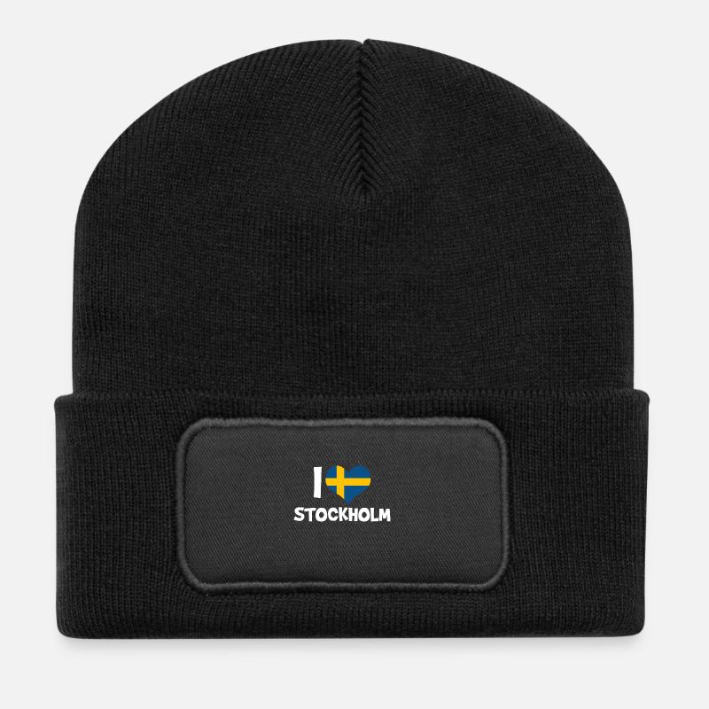 Stockholm - Recycled Patch Beanie - black