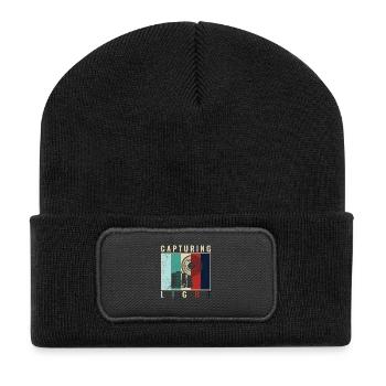 Capturing Light - paparazzi photo editor - Beanie recyclé à patch - noir - Devant