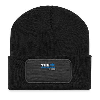 Fisherman angler fishing fishing fish gift idea - Recycled Patch Beanie - black - Front