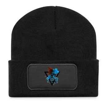 Color Cloud Colored Colorful Triangle Hipster T-Shirt - Recycled Patch Beanie - black - Front