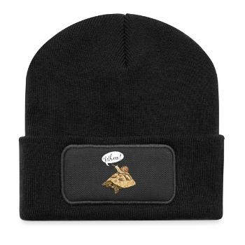 Joyride with turtle and snail (english) - Recycled Patch Beanie - black - Front