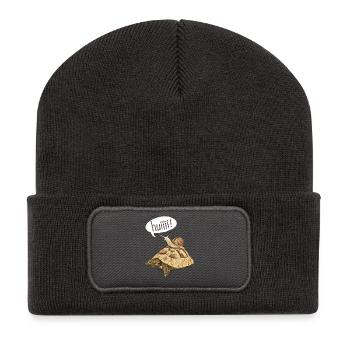 Escargot dans la course de vitesse - tortue - Beanie recyclé à patch - charbon - Devant