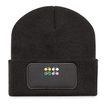 France cycling race tour cycling racing bike jerseys - Recycled Patch Beanie - dark grey - Front